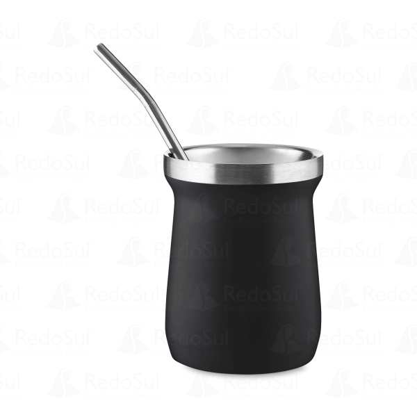 Cuia Térmica personalizada com mini bomba